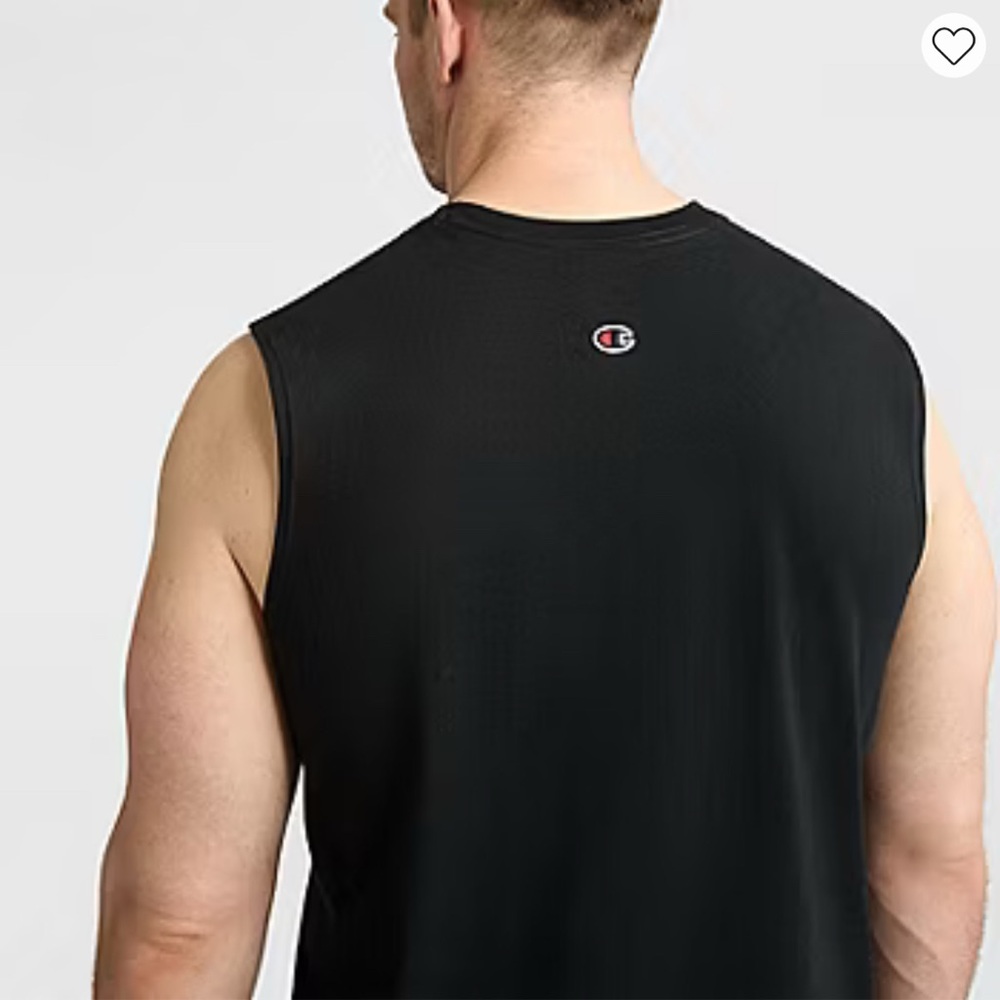 Champion Mens Crew Neck Sleeveless Big and Tall Muscle T-Shirt - Picture 2 of 4